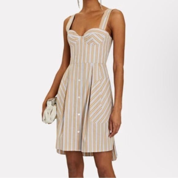 LIDAAN woman’s Lina Ruffle Poplin Mini Mini dress size small - Picture 1 of 6